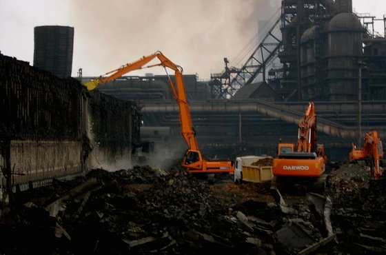 Гидролинии для экскаватора-разрушителя