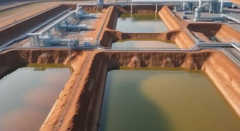 Очистка шламохранилища и отстойников