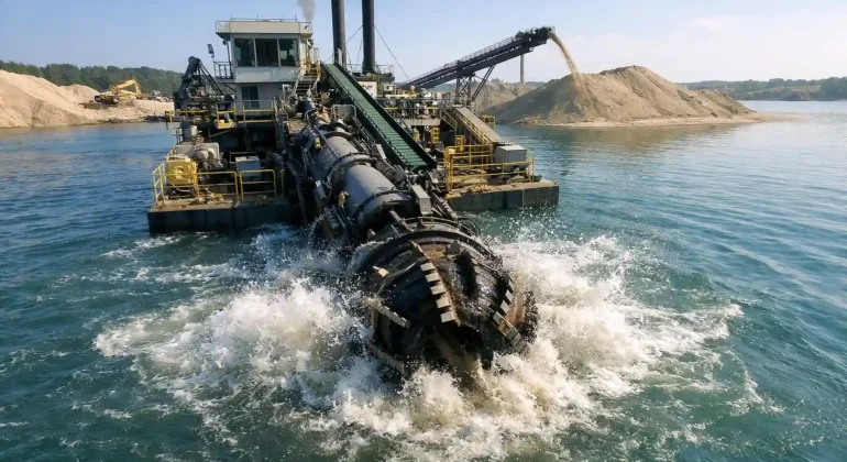 Добыча строительного песка земснарядом гидромеханизация на службе качества