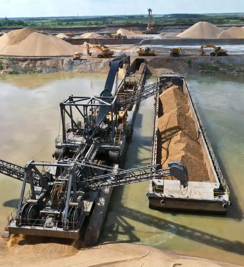 Добыча речного песка