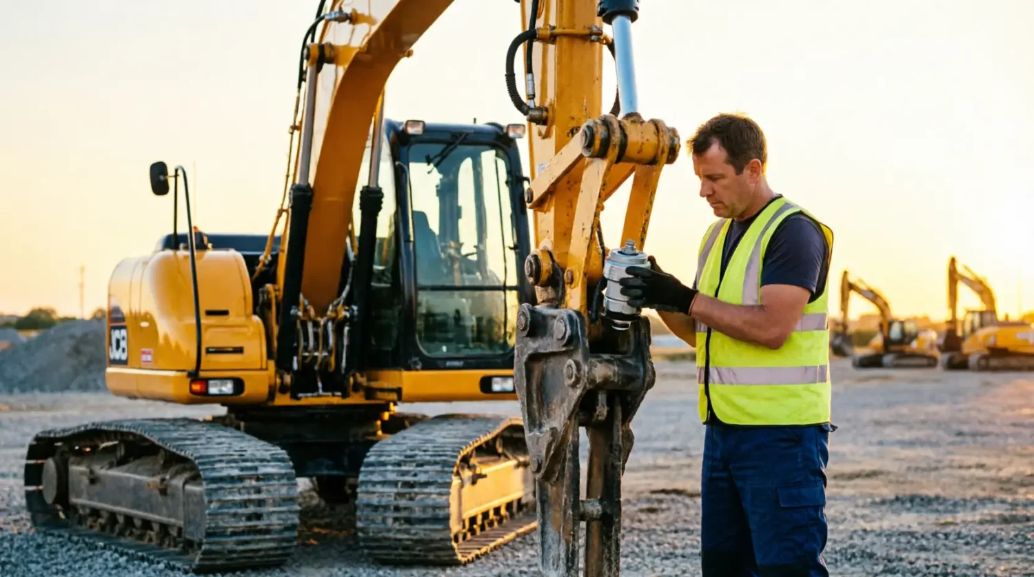 Профессиональный монтаж навесного оборудования на экскаватор ДжиСиБи (JCB)